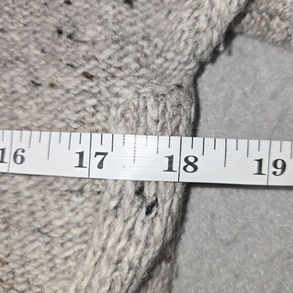 Roots Canada Womens XS Sweater Tan Oatmeal Heathered Knit Wool Alpaca Jumper - Picture 10 of 12